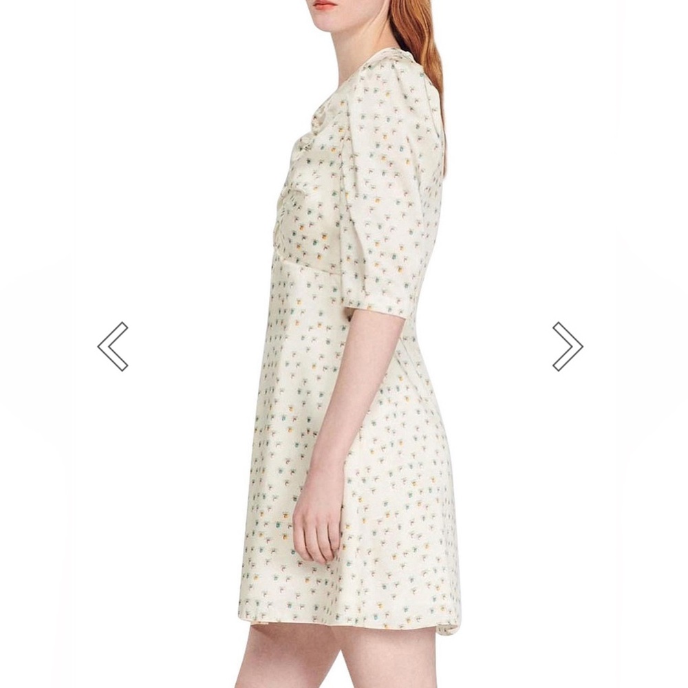 Sandro NWT Aquarelle fruit-print minidress - Picture 4 of 16